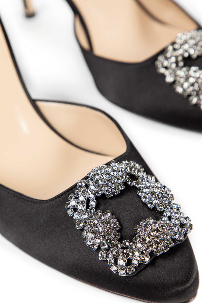 Hangimisu Satin Buckle Mules