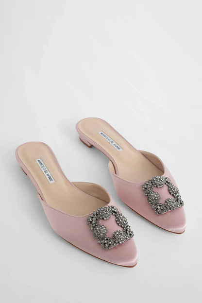MANOLO BLAHNIK WOMAN PINK FLATS - Antonioli.eu