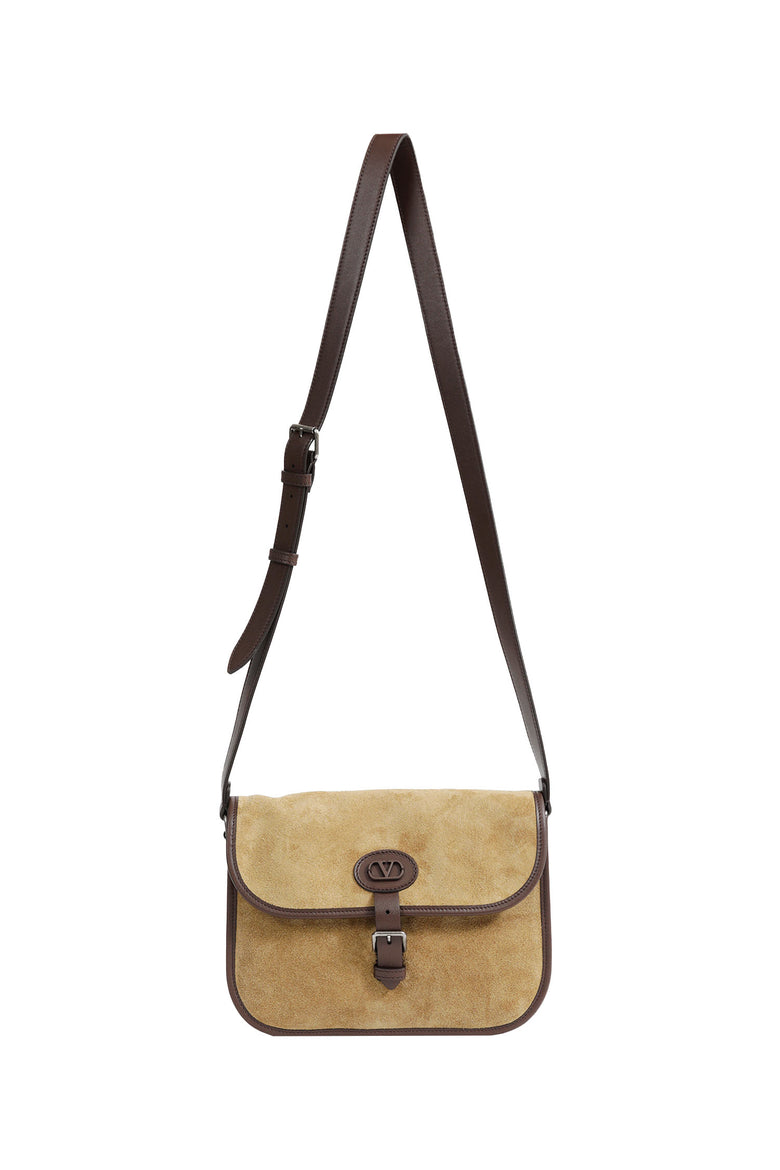 VALENTINO GARAVANI Antibes Suede Shoulder Bag man