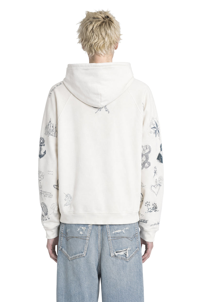 BALENCIAGA Classic Ink Zip-Up Hoodie man