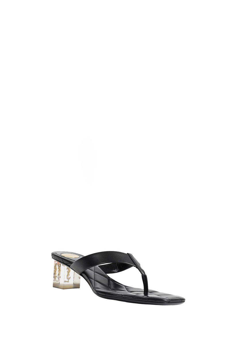 SAINT LAURENT SIP Sandals in Smooth Leather woman