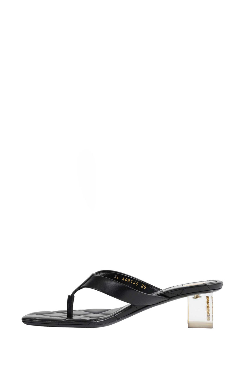 SAINT LAURENT SIP Sandals in Smooth Leather woman
