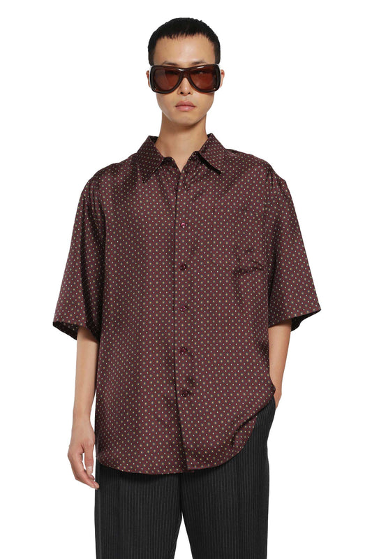 Hexagon Silk Twill Shirt