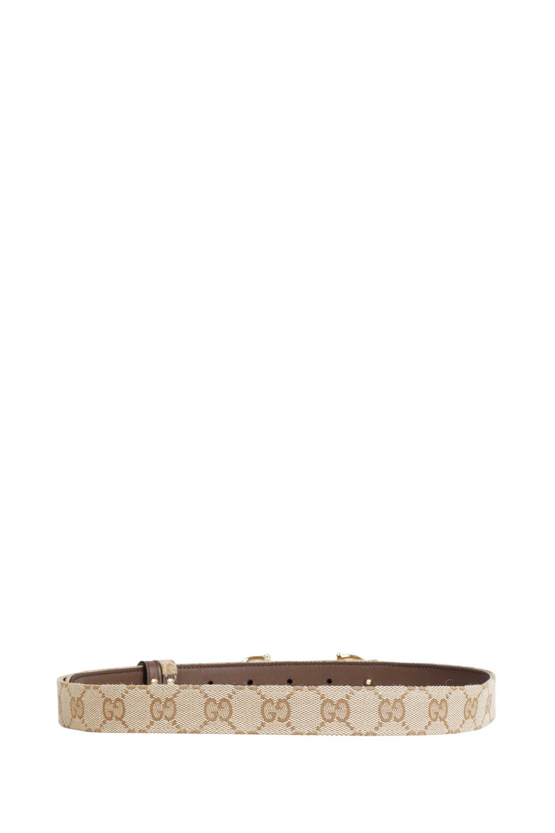 
              GUCCI GG Canvas Horsebit Buckle woman
            