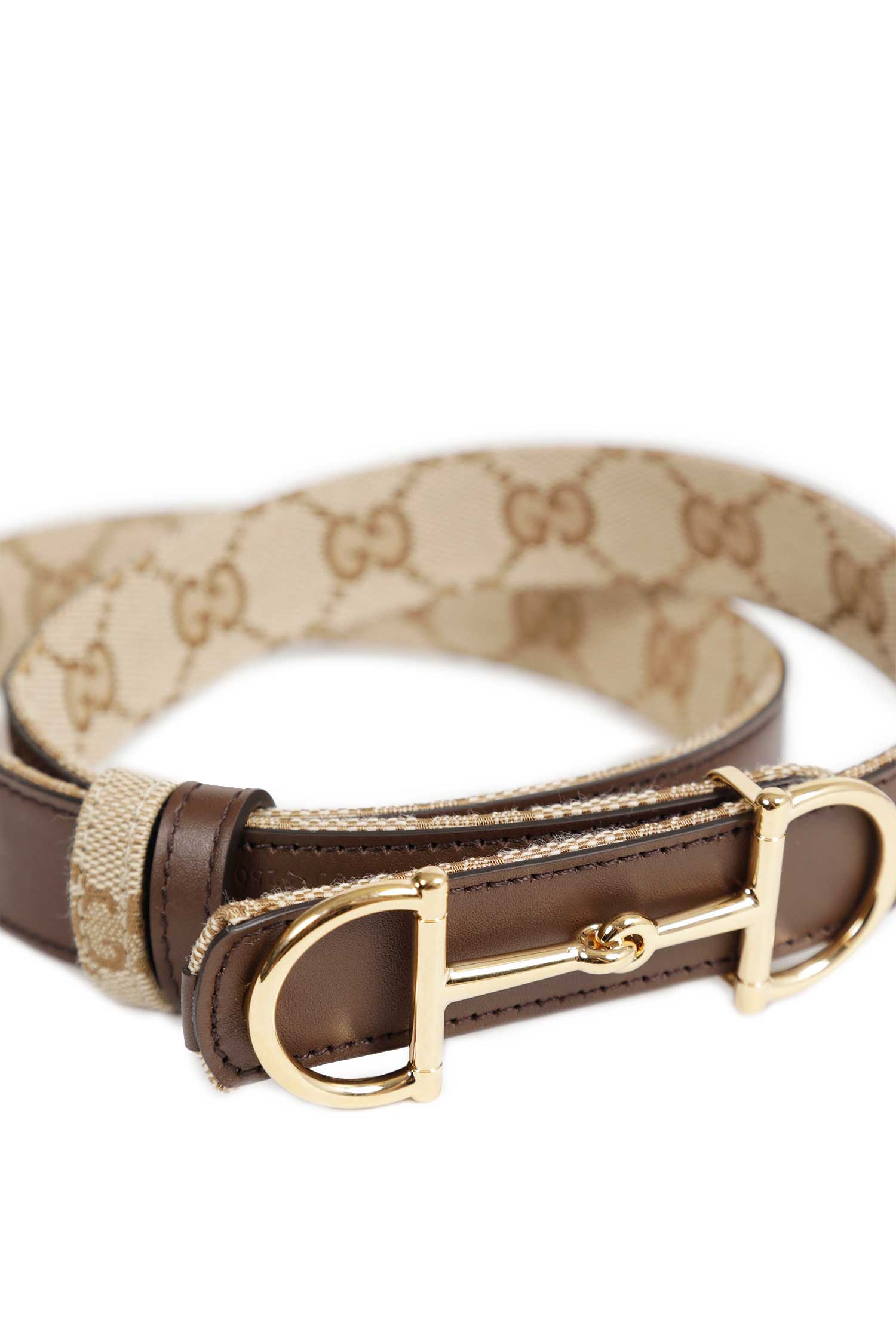 GUCCI GG Canvas Horsebit Buckle woman