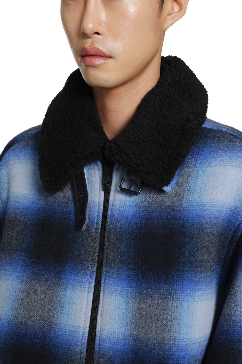 BALENCIAGA Flannel Bomber Jacket man