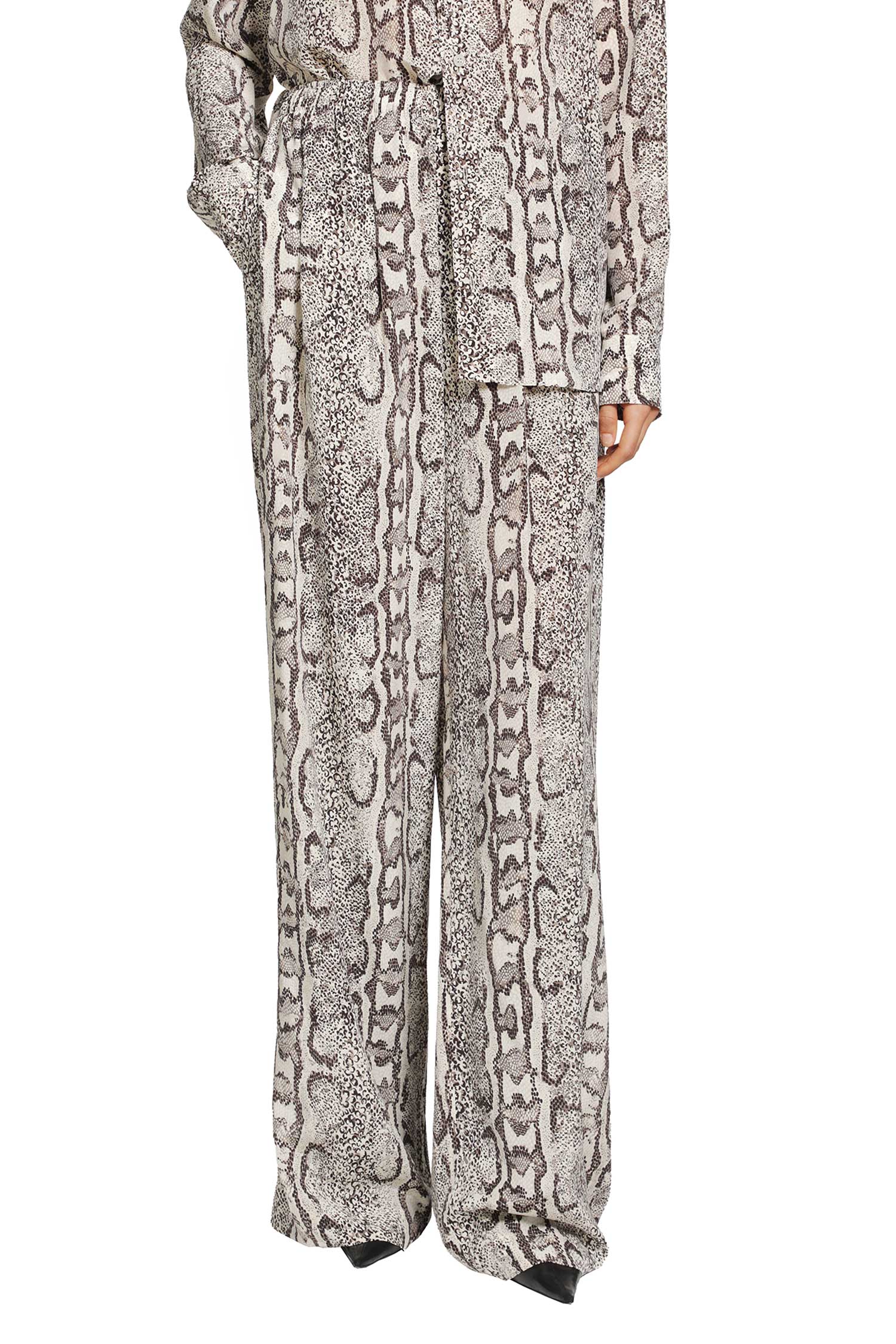 Python Print Silk Pyjama Pants