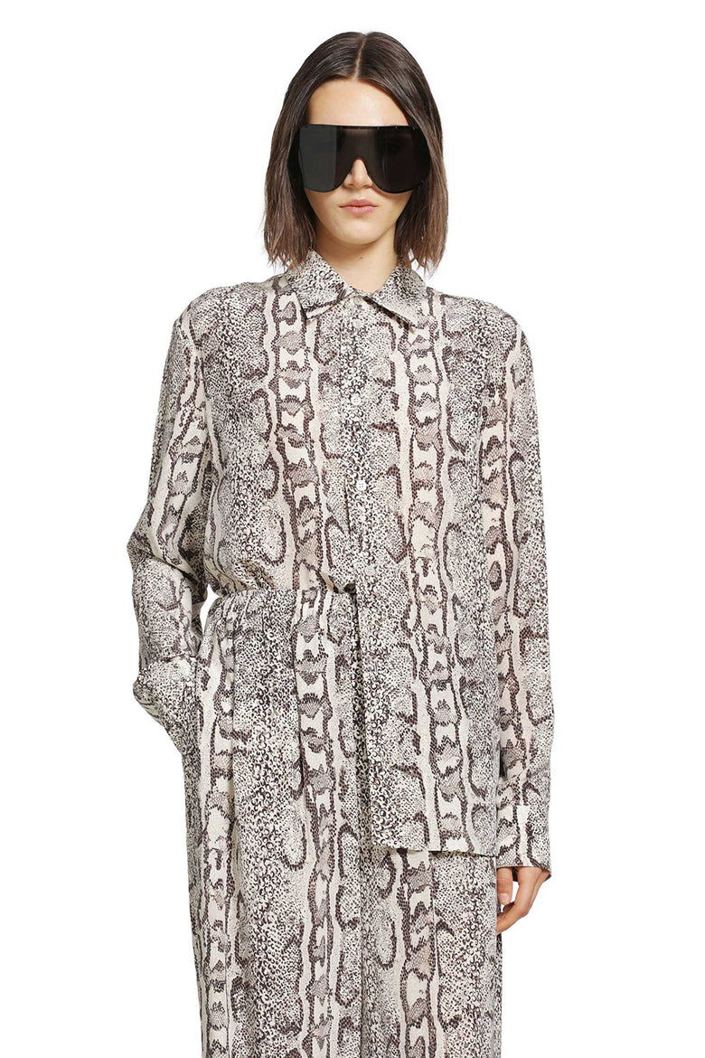 BALENCIAGA Python Print Silk Shirt woman