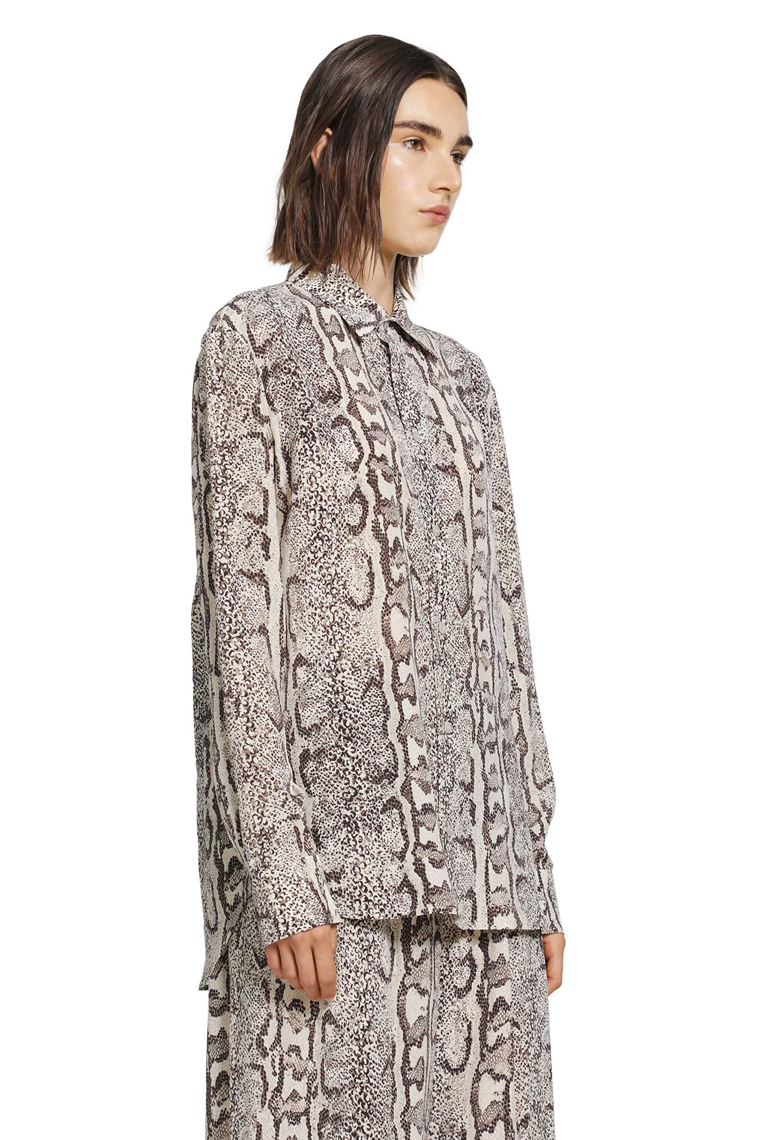 Python Print Silk Shirt