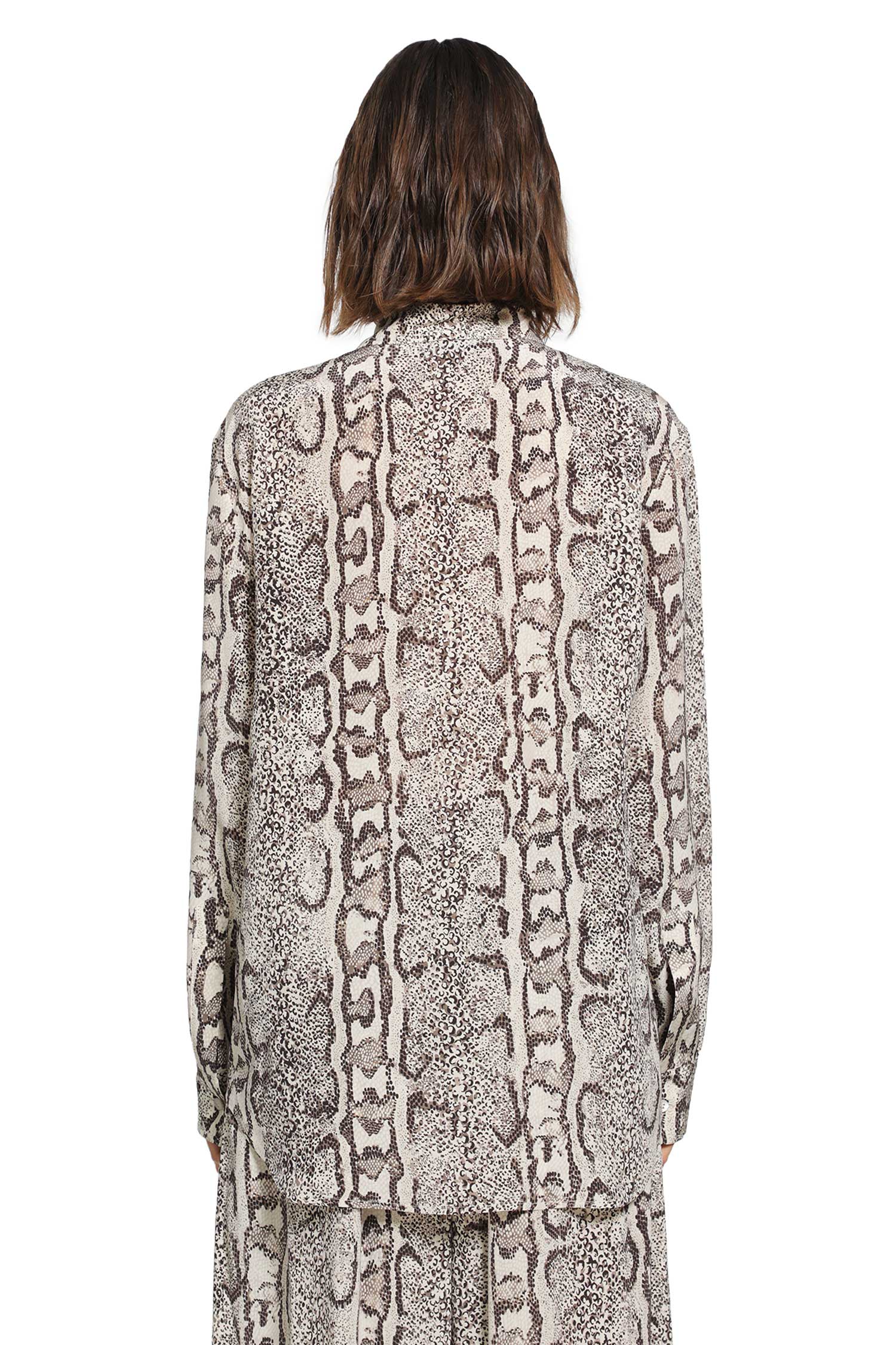 BALENCIAGA Python Print Silk Shirt woman