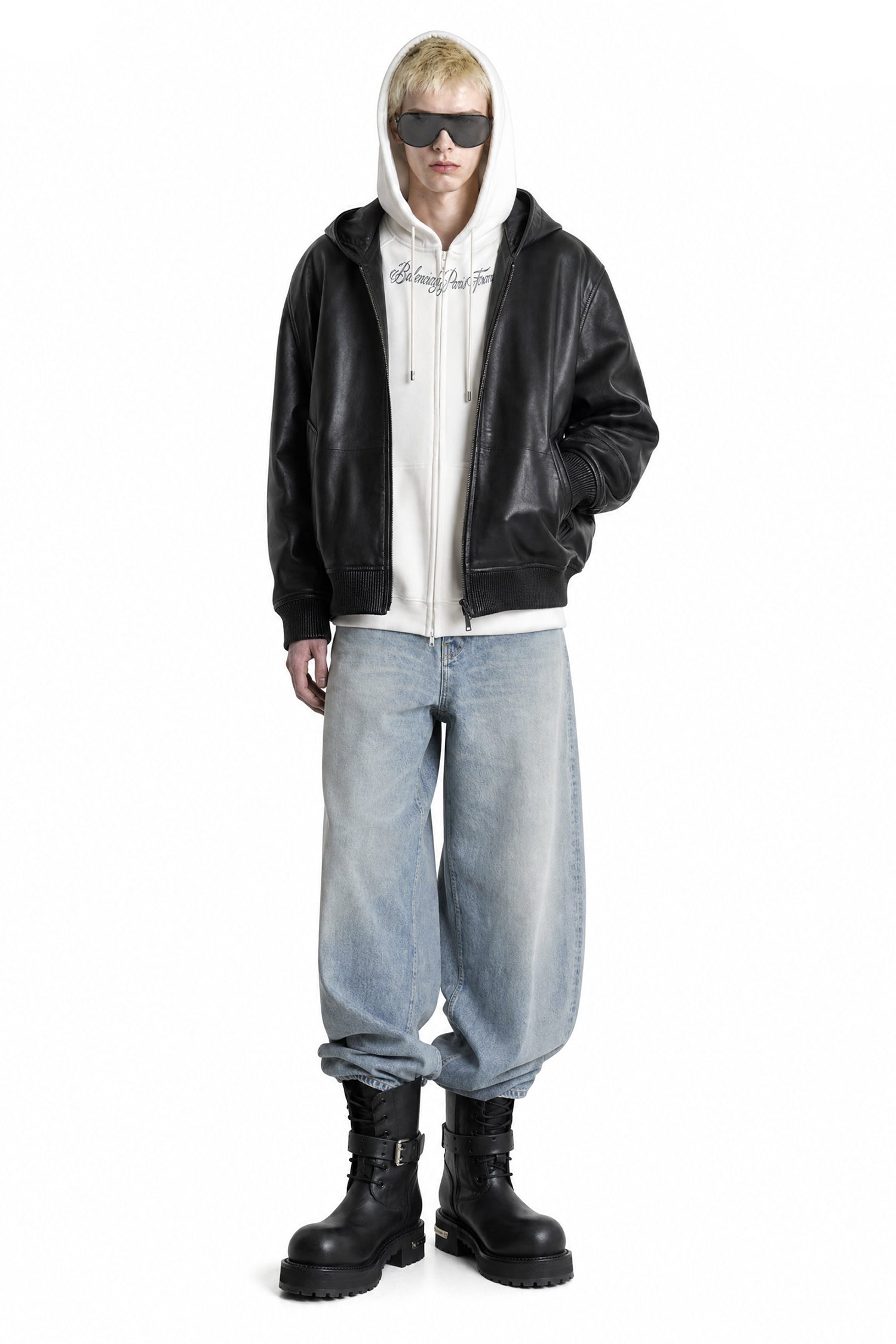 BALENCIAGA Short Hooded Coat man