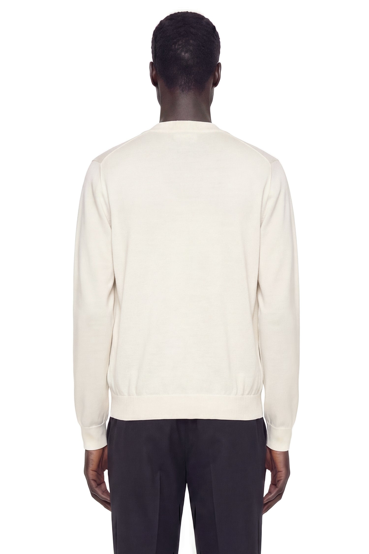 Fine Wool Crest Logo Cardigan