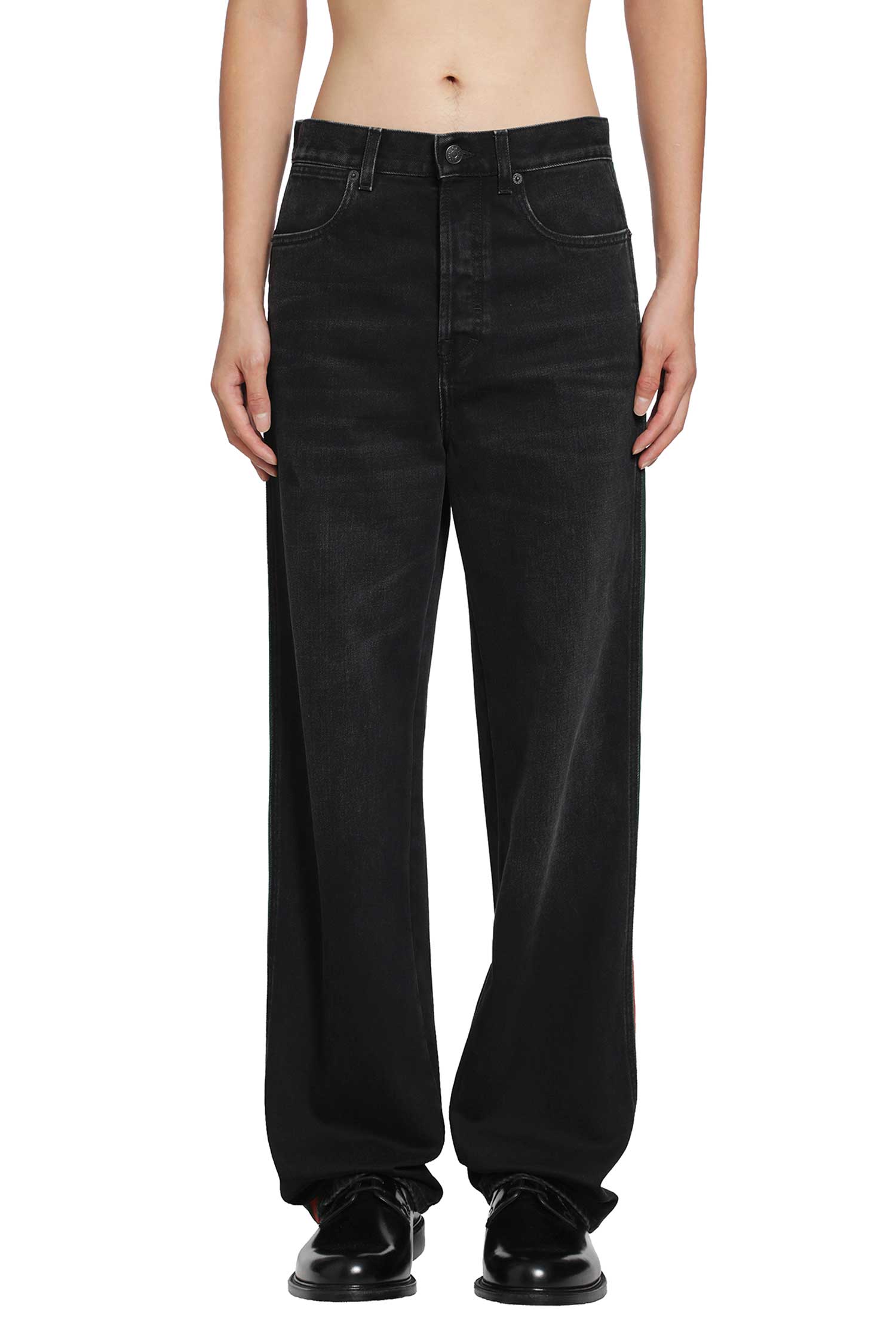 Cotton Denim Pants