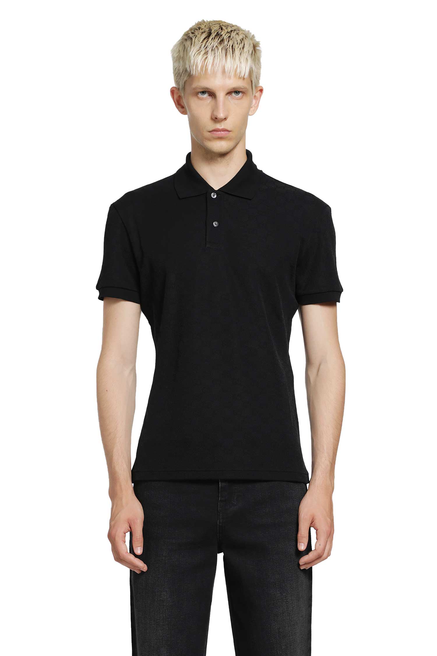 GUCCI GG Technical Jersey Jacquard Polo Shirt man