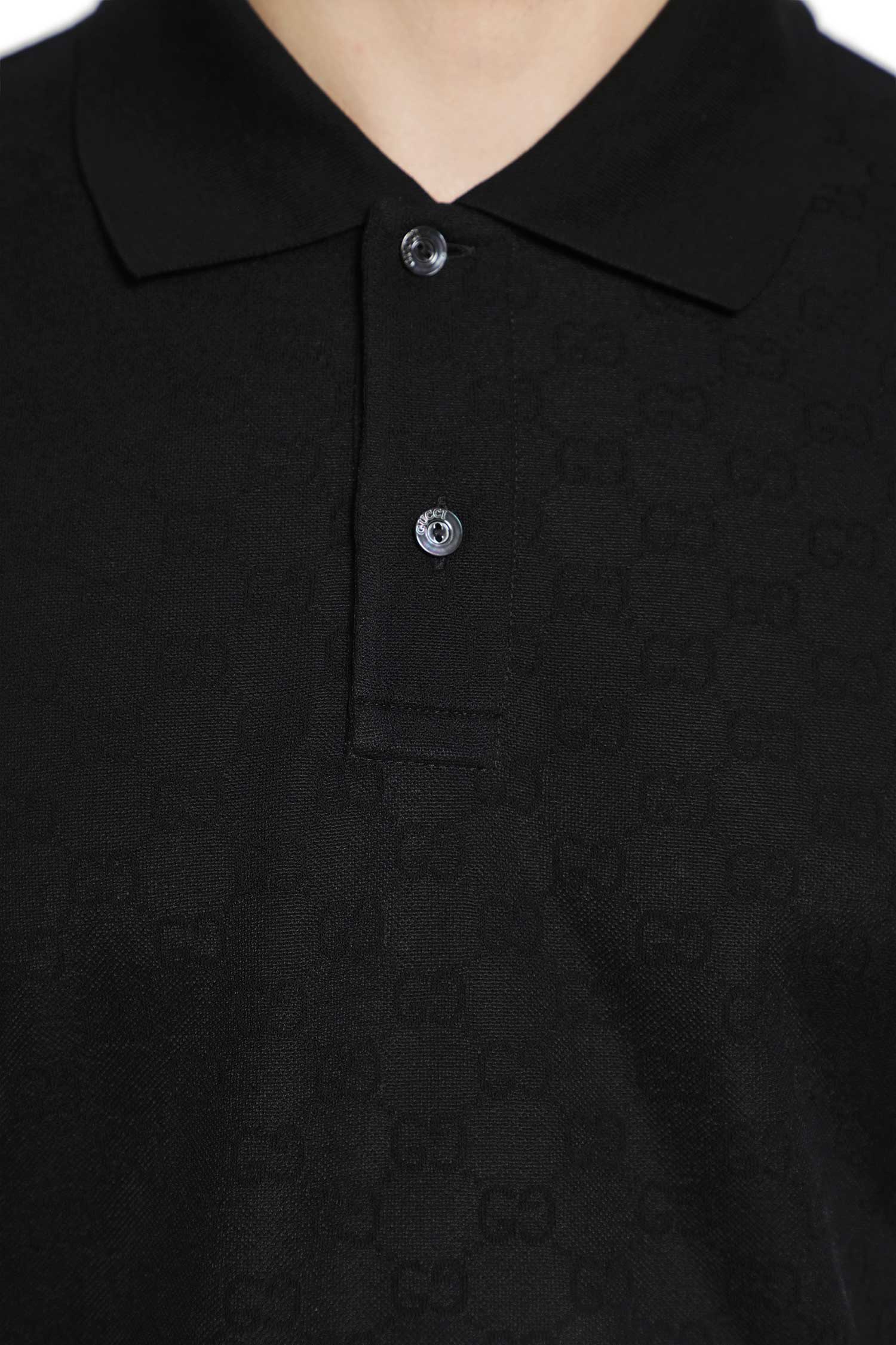 GUCCI GG Technical Jersey Jacquard Polo Shirt man
