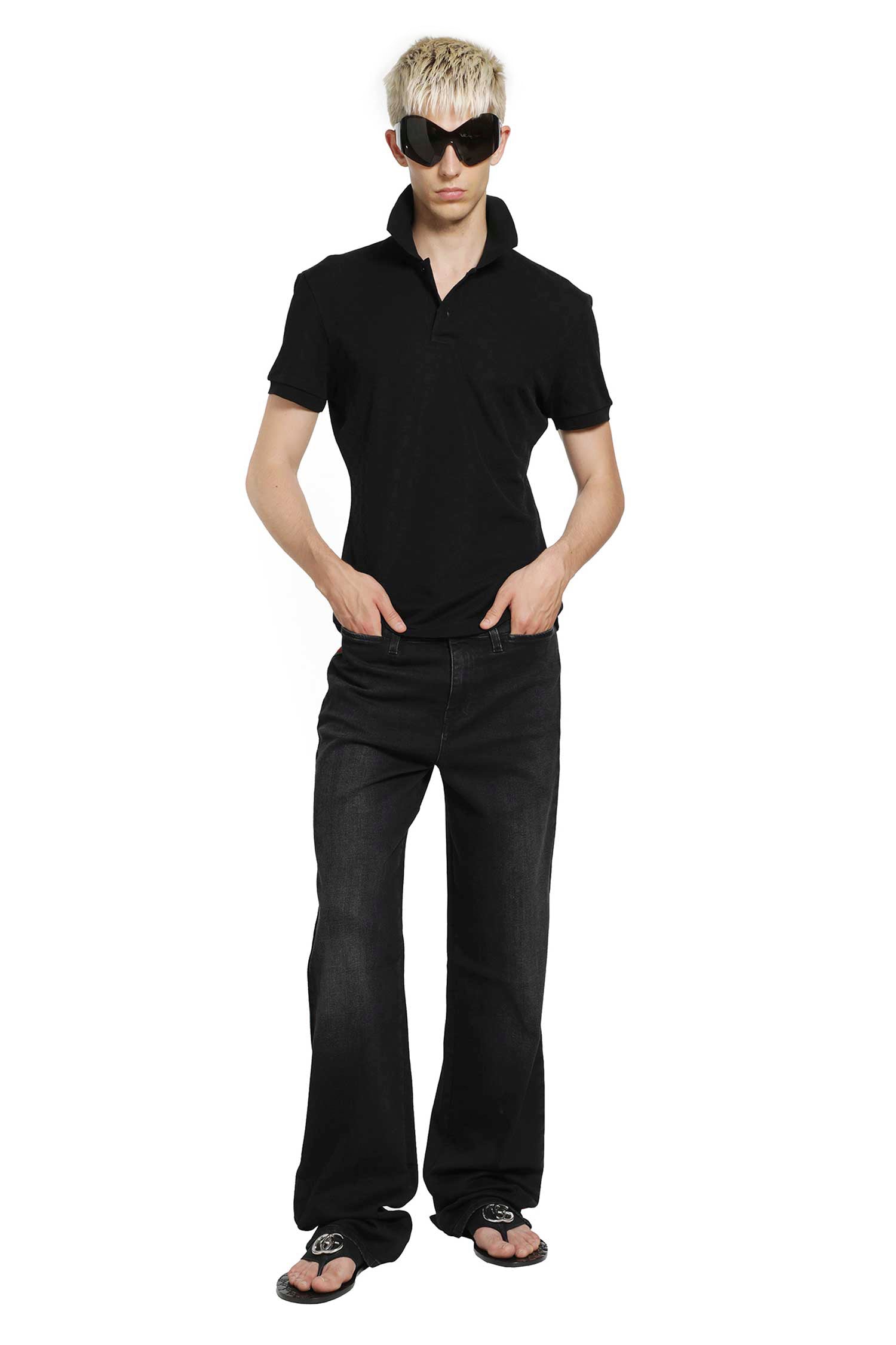 GUCCI GG Technical Jersey Jacquard Polo Shirt man