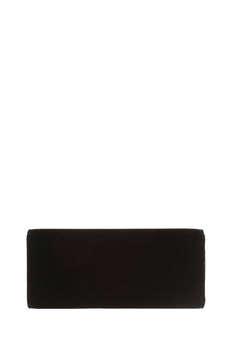 SAINT LAURENT Kate Velvet Clutch woman