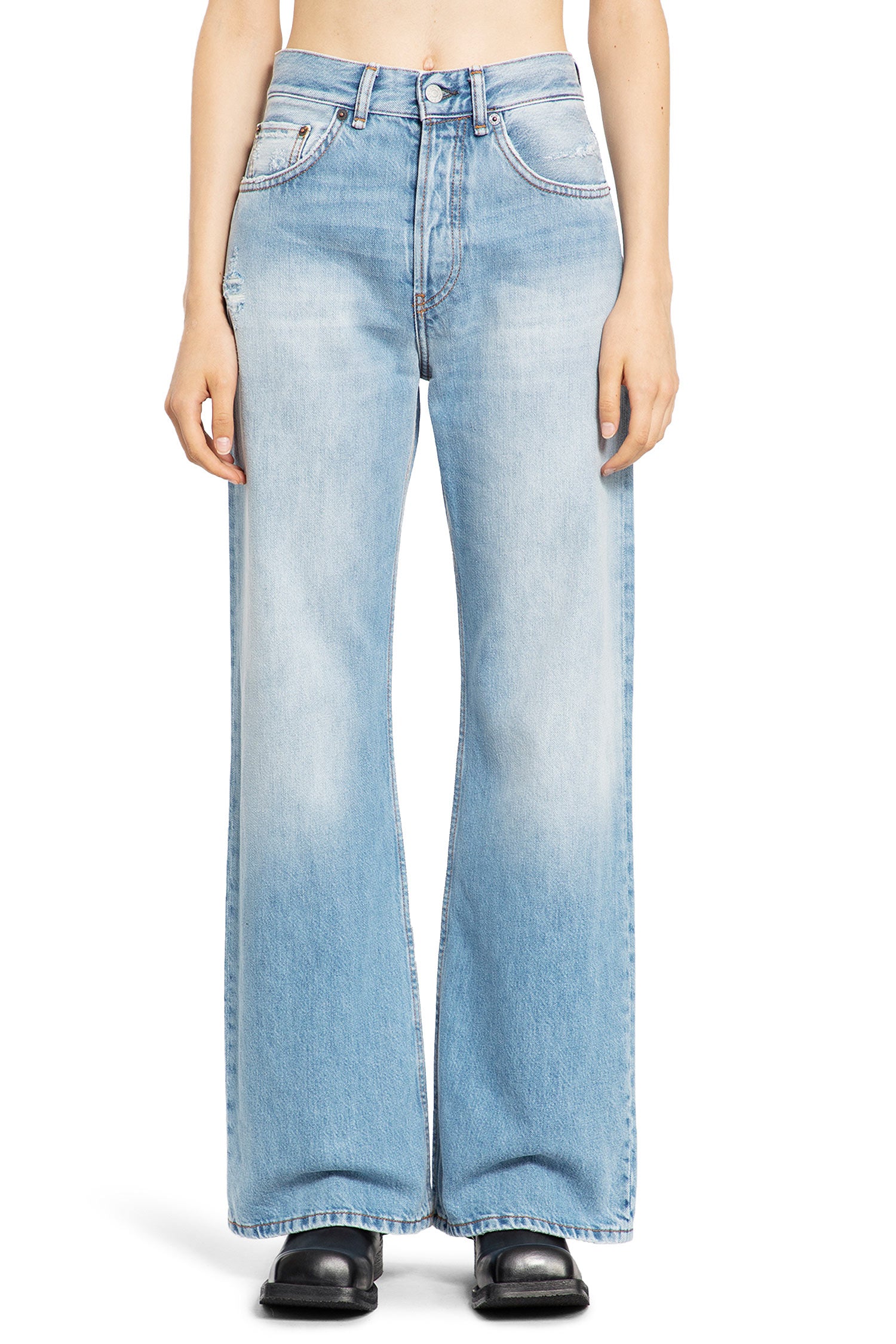 ACNE STUDIOS WOMAN BLUE JEANS