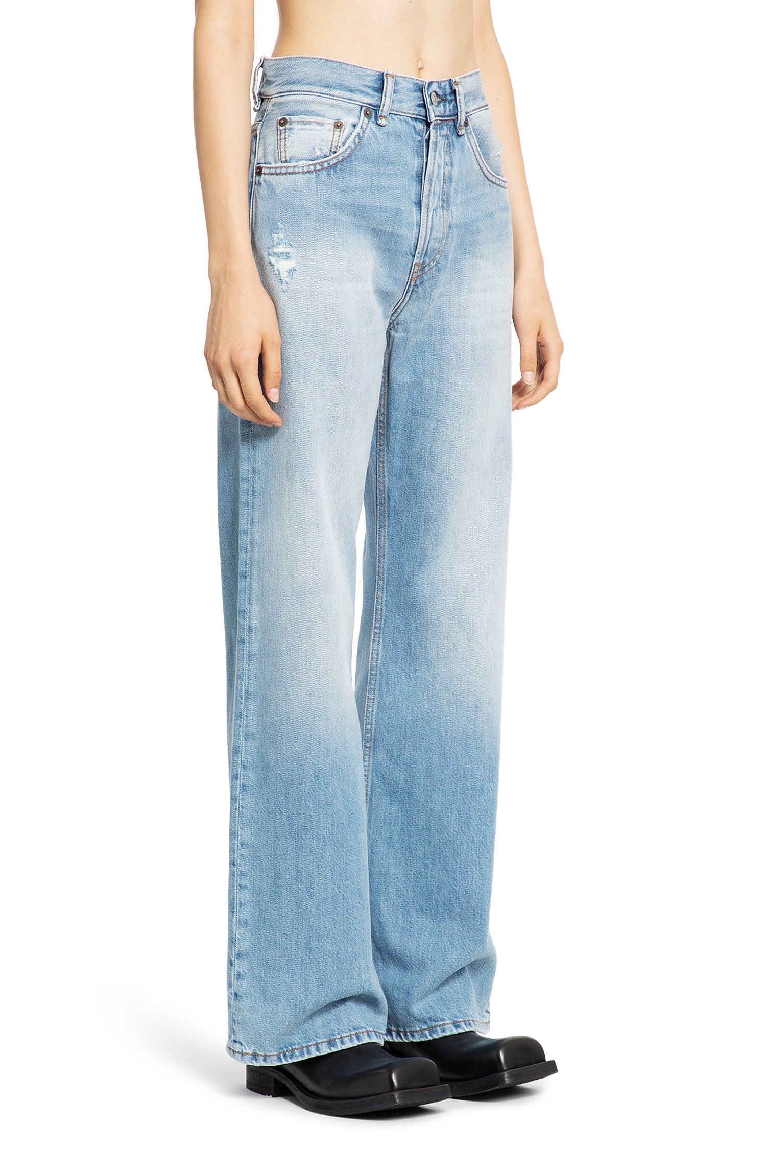 ACNE STUDIOS WOMAN BLUE JEANS