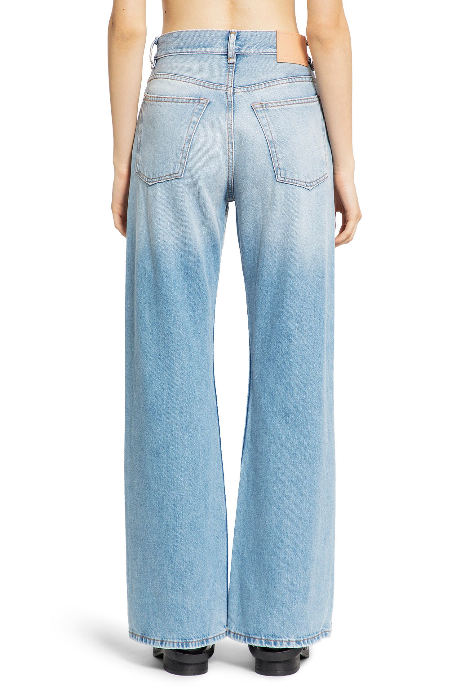 ACNE STUDIOS WOMAN BLUE JEANS