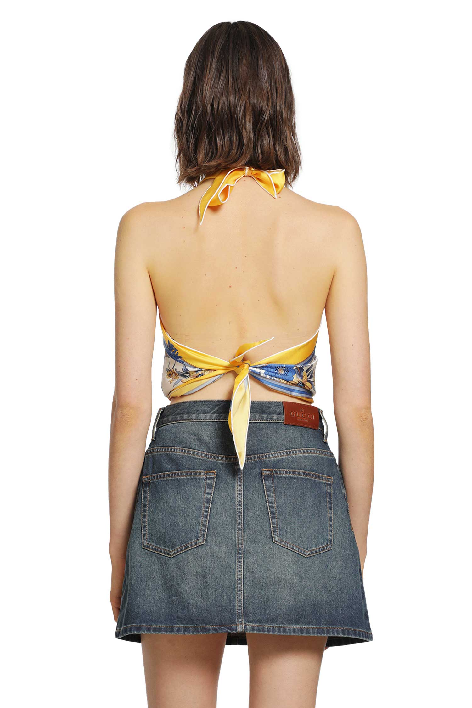Printed Silk Twill Top