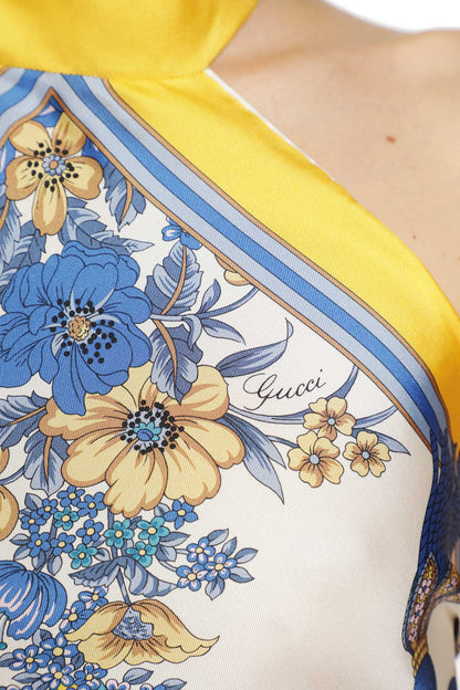 Printed Silk Twill Top