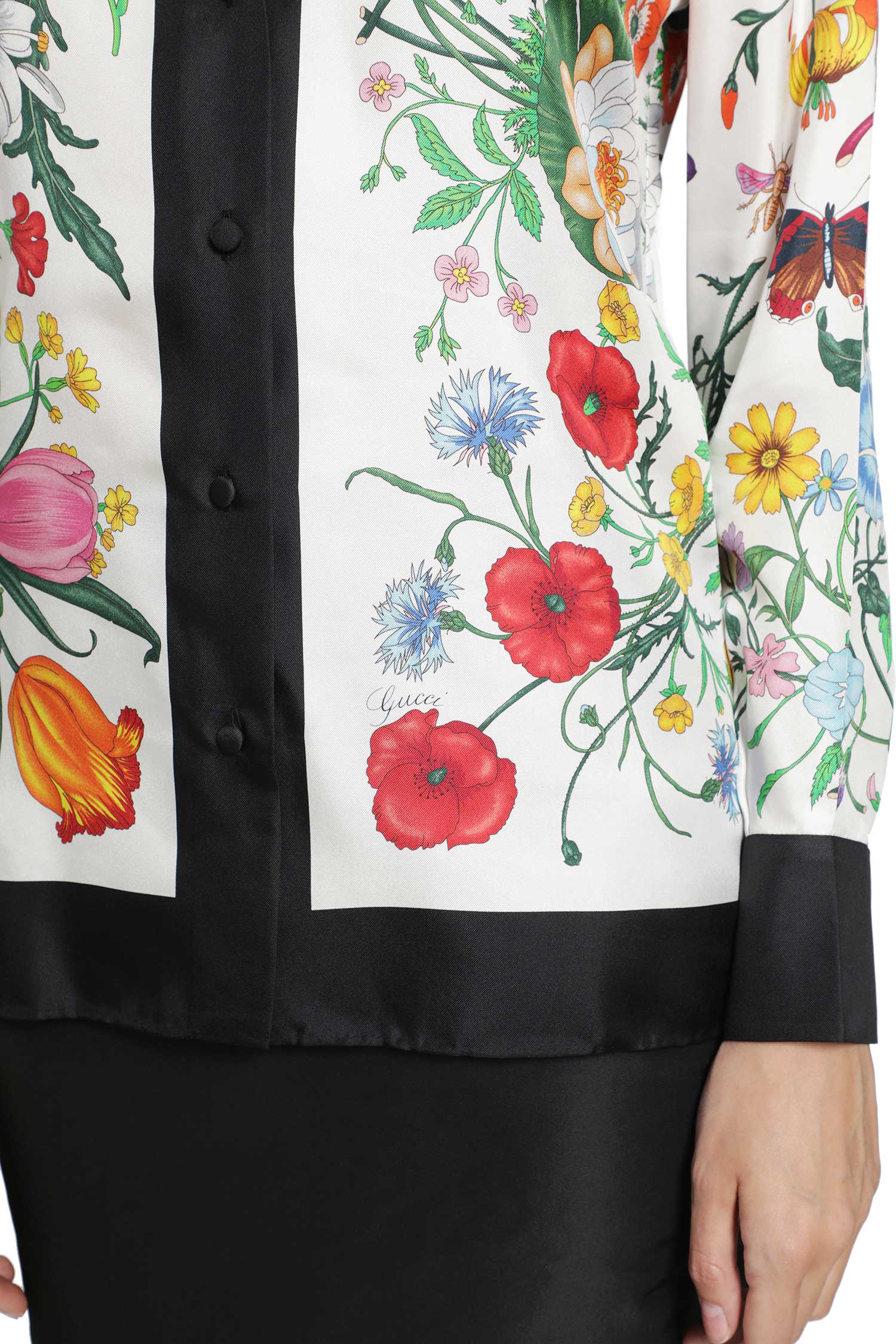 GUCCI Printed Silk Shirt woman