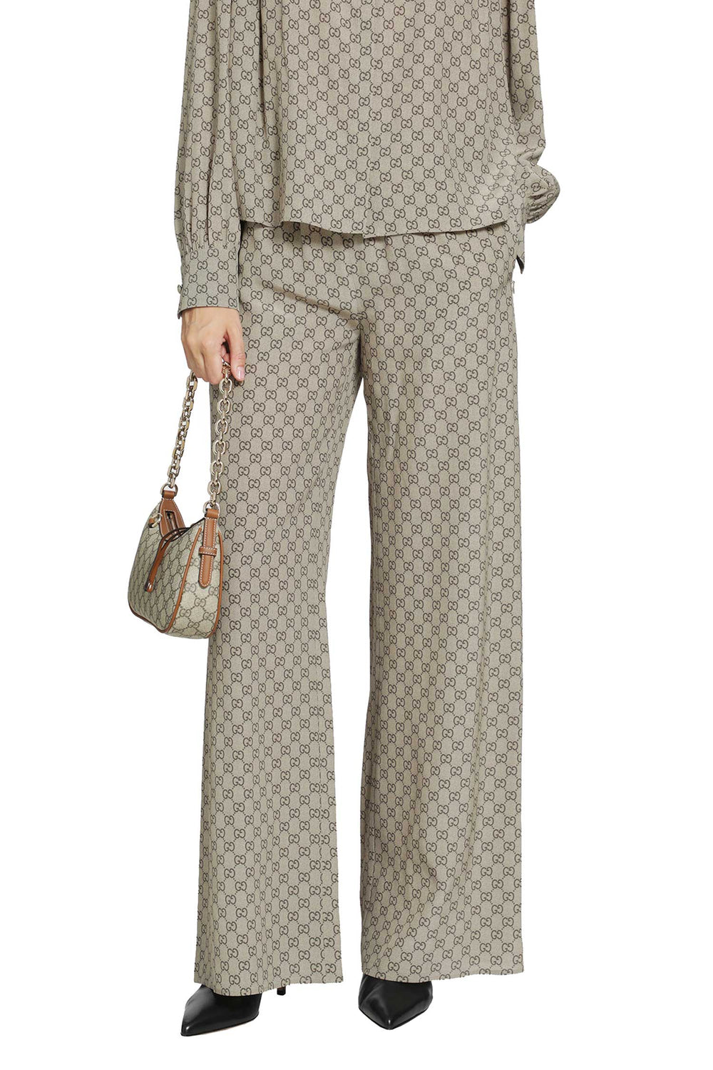 GUCCI Printed Silk Leisure Pants woman
