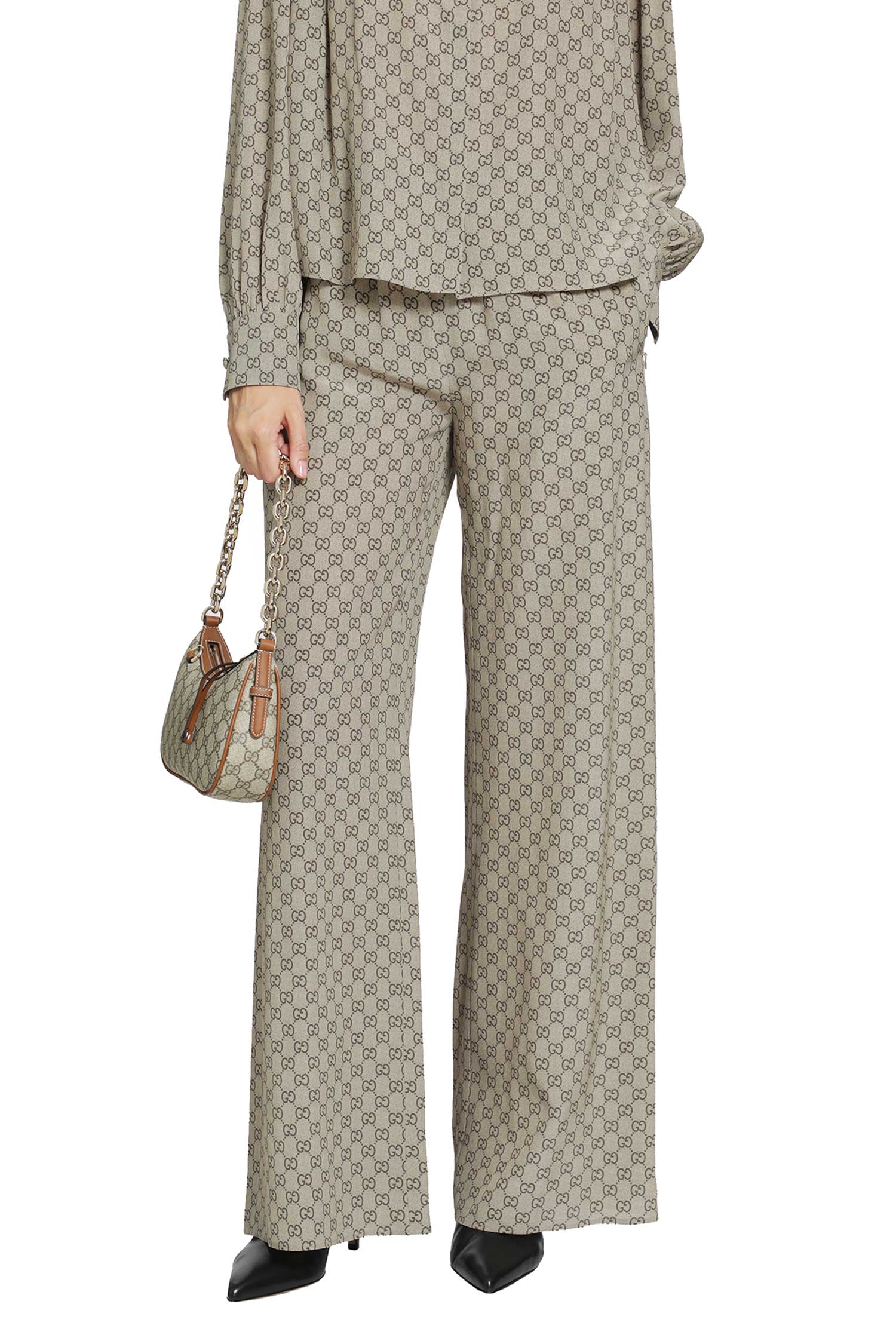 Printed Silk Leisure Pants