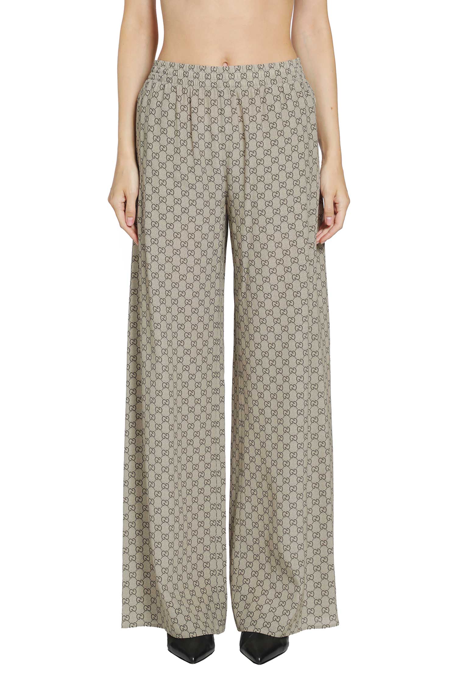 GUCCI Printed Silk Leisure Pants woman