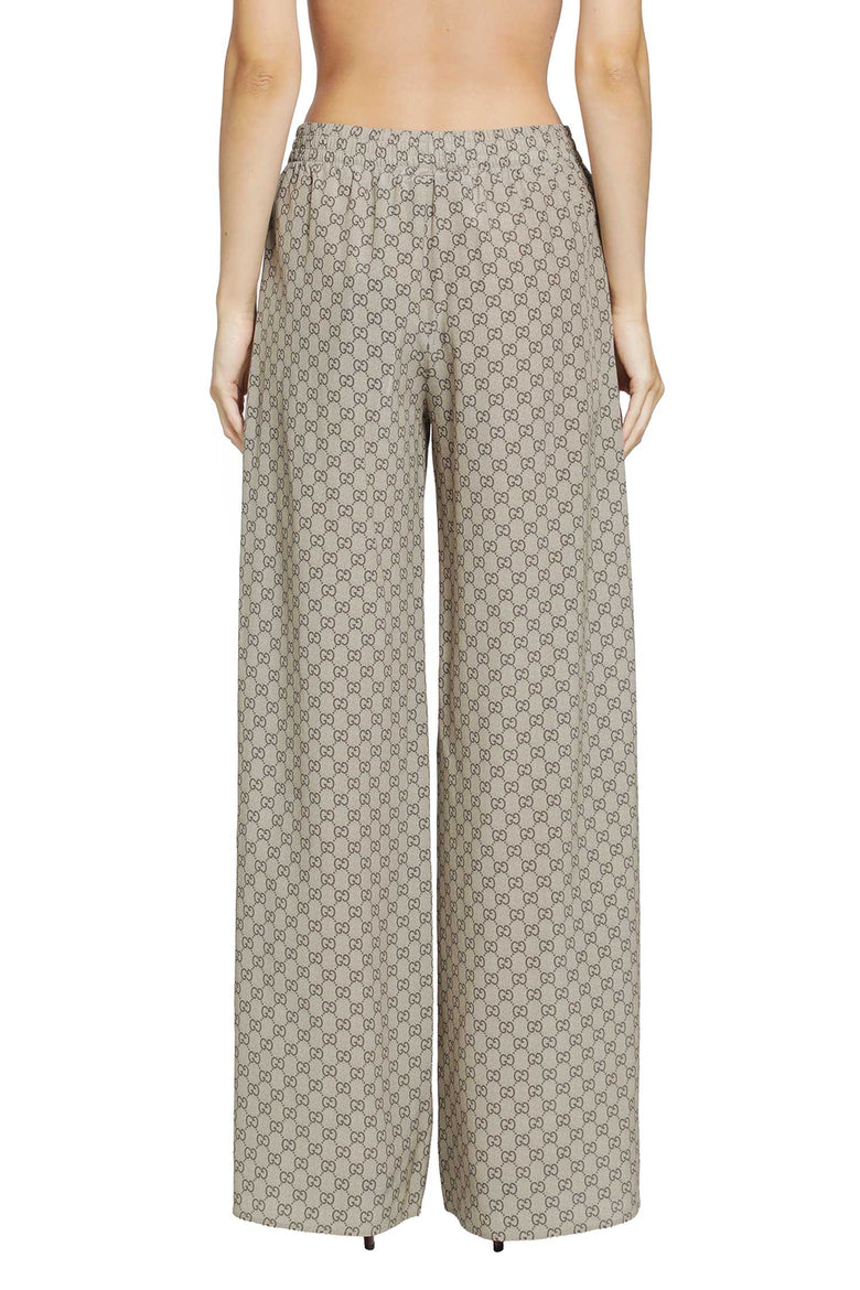 GUCCI Printed Silk Leisure Pants woman