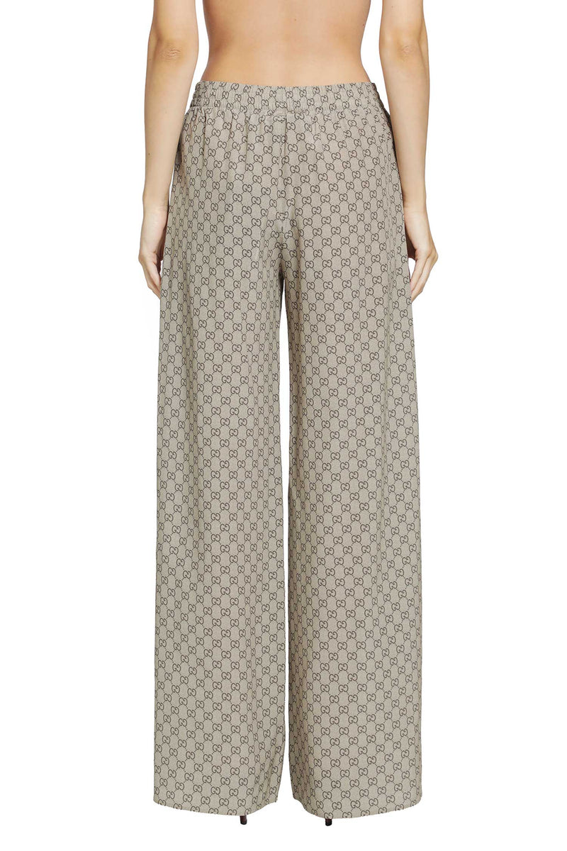 GUCCI Printed Silk Leisure Pants woman