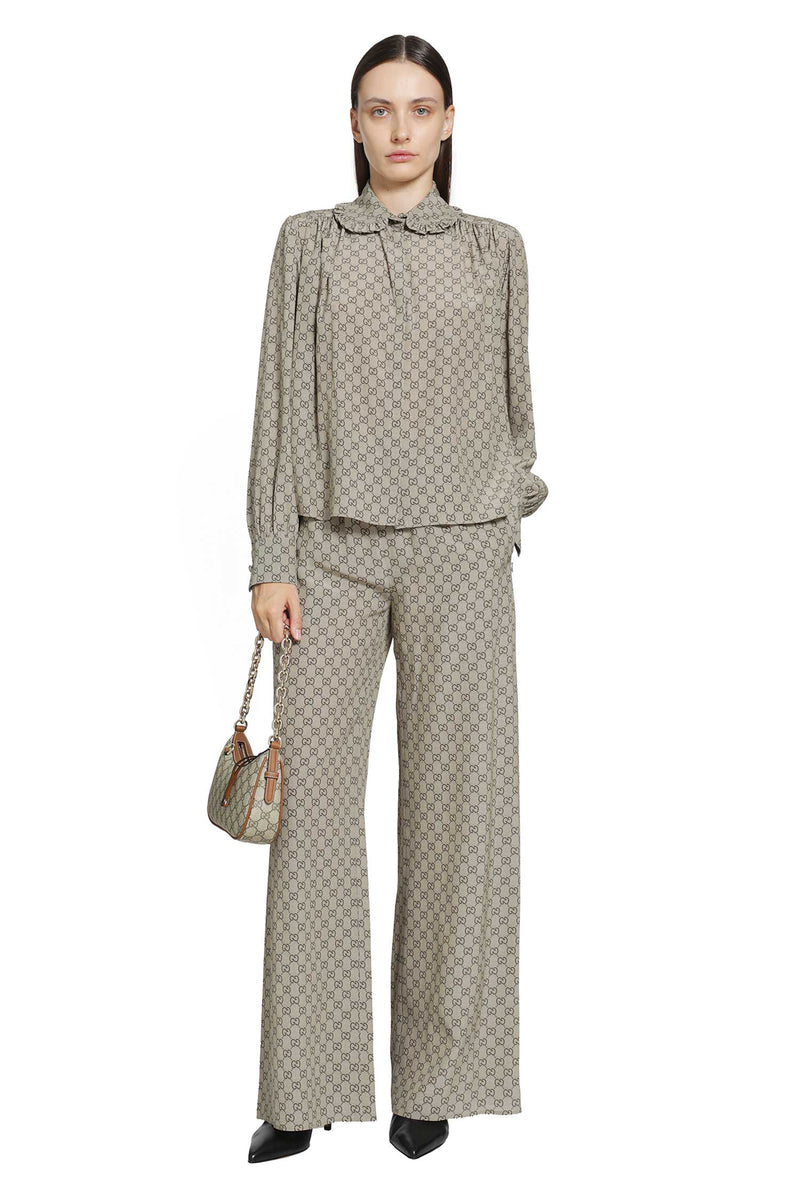 GUCCI Printed Silk Leisure Pants woman