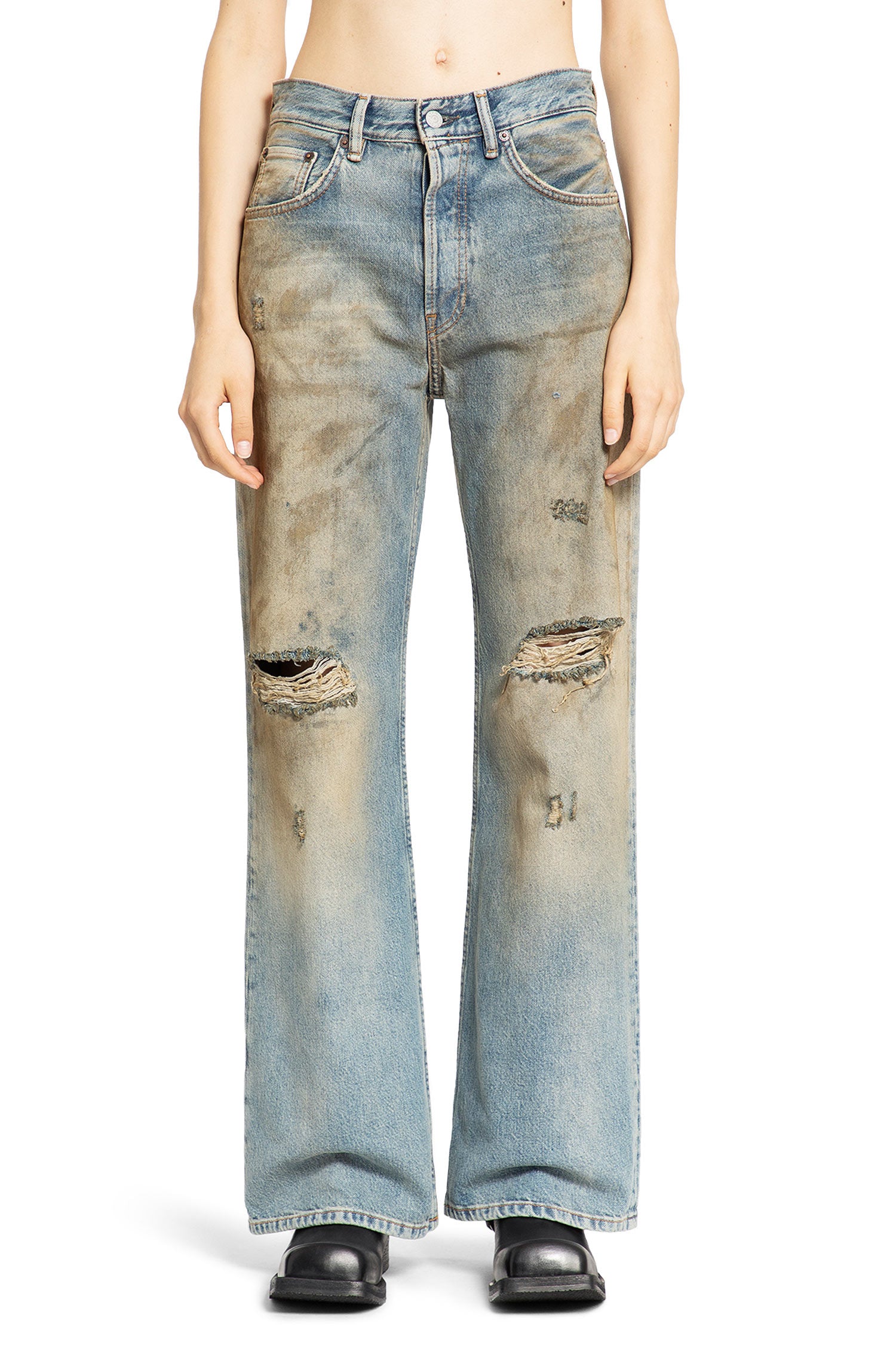 ACNE STUDIOS WOMAN BLUE JEANS