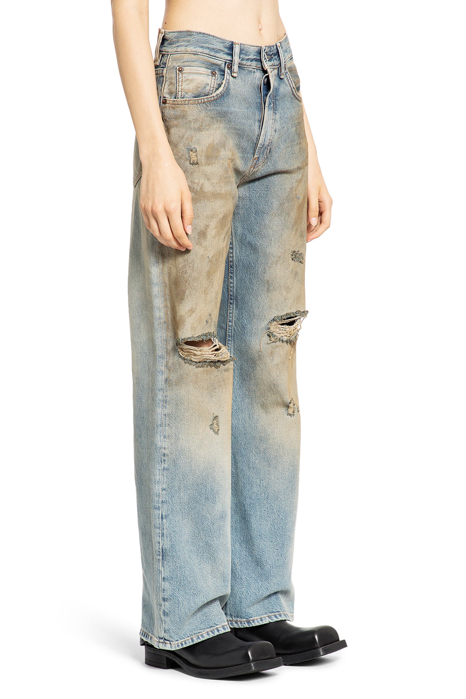 ACNE STUDIOS WOMAN BLUE JEANS