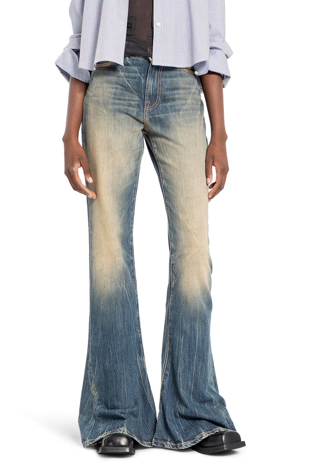 ACNE STUDIOS WOMAN BLUE JEANS