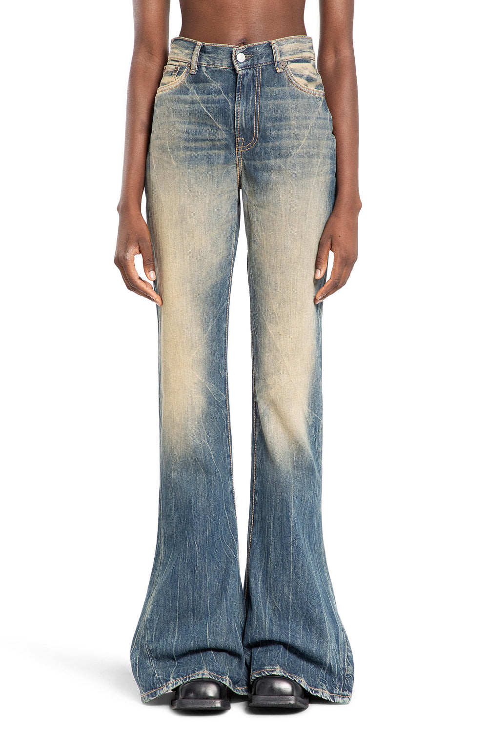 ACNE STUDIOS WOMAN BLUE JEANS