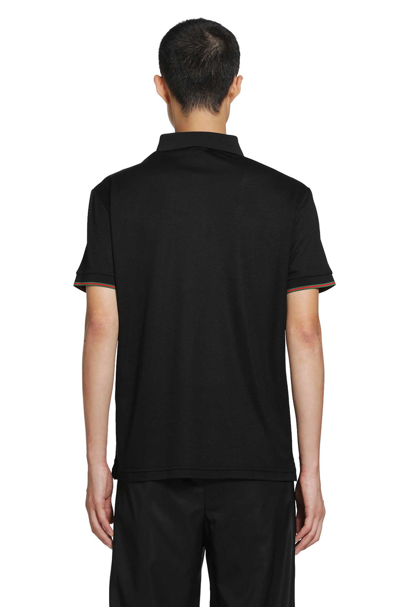GUCCI Silk Jersey Polo Shirt man