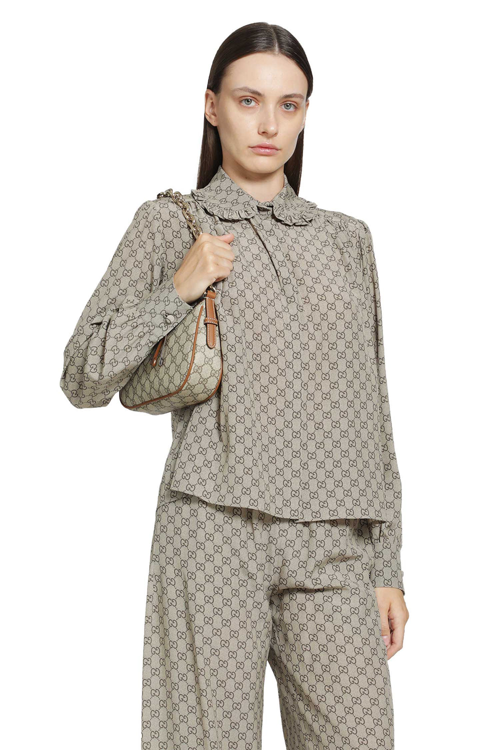 GUCCI Printed Silk Shirt woman