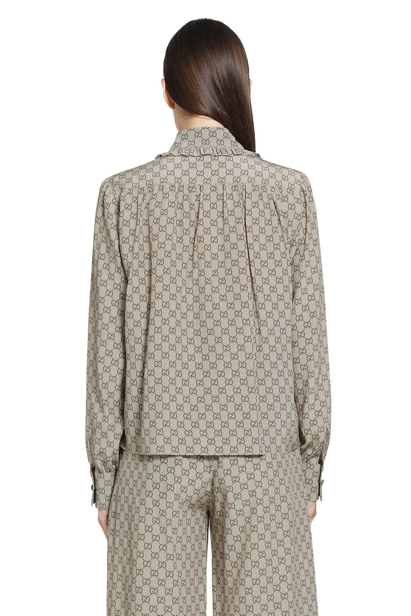 GUCCI Printed Silk Shirt woman