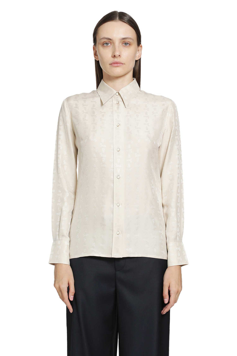 GUCCI Habotai Jacquard Shirt woman