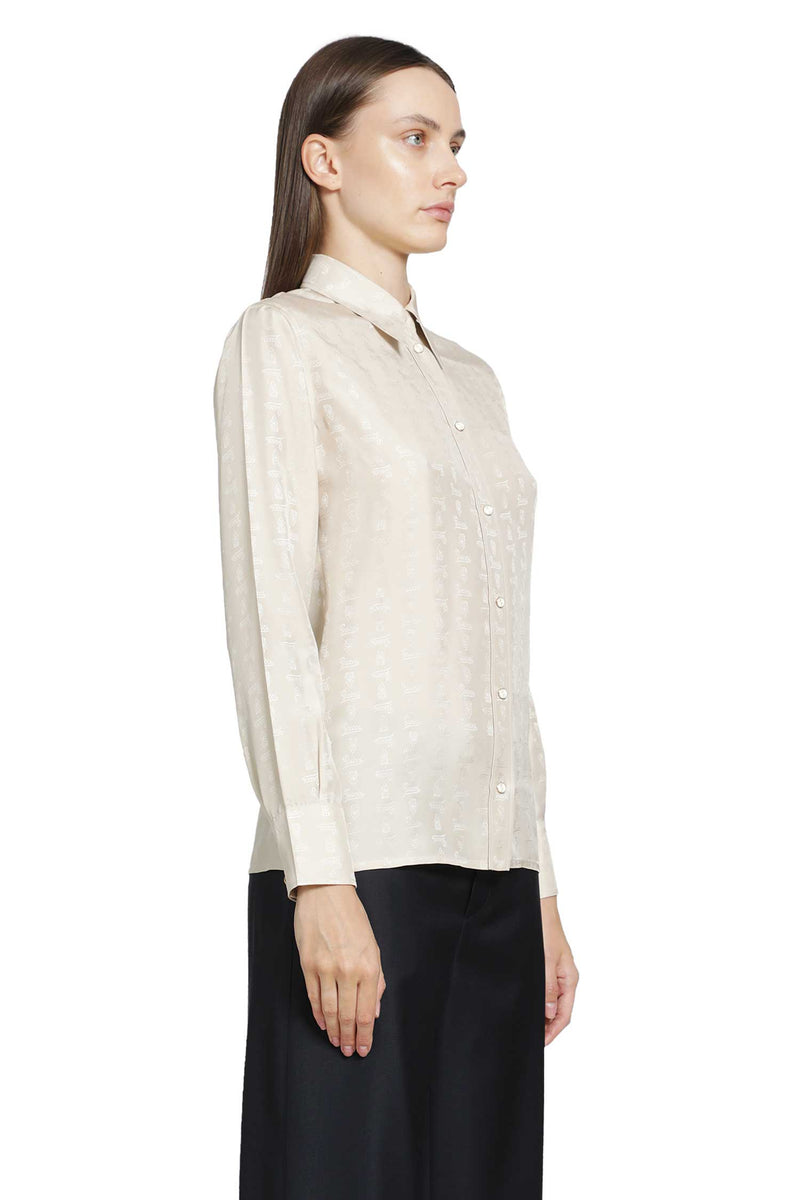 GUCCI Habotai Jacquard Shirt woman