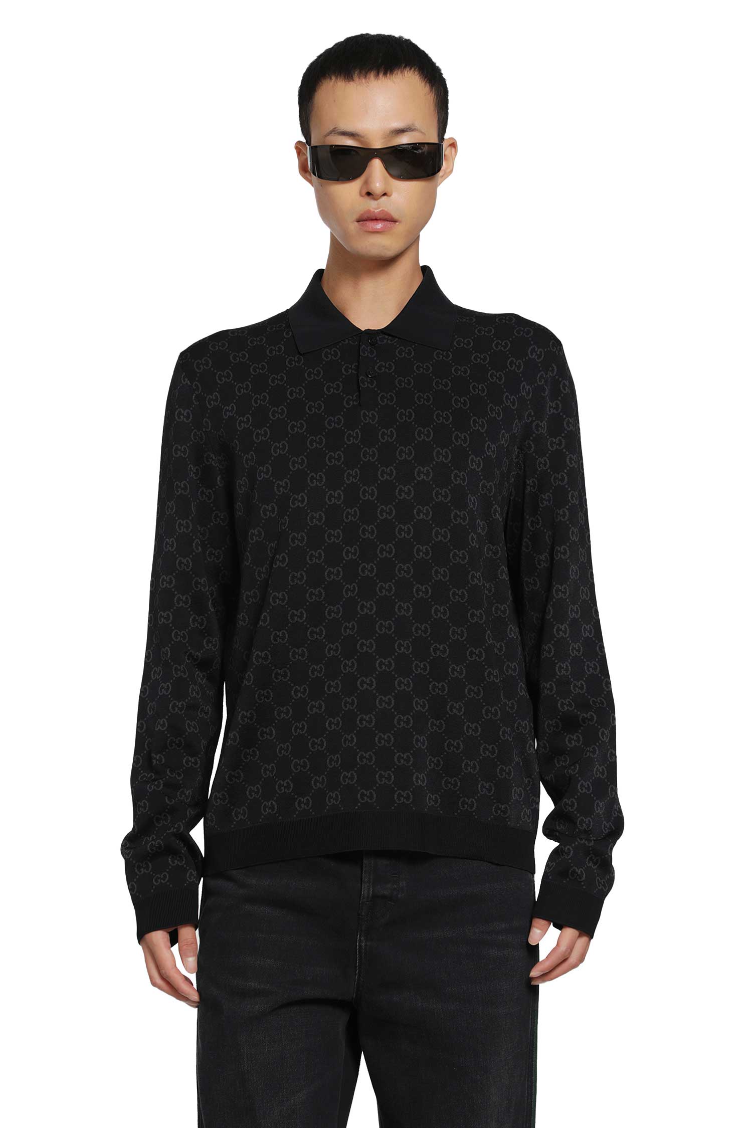Viscose GG Jacquard Polo Shirt