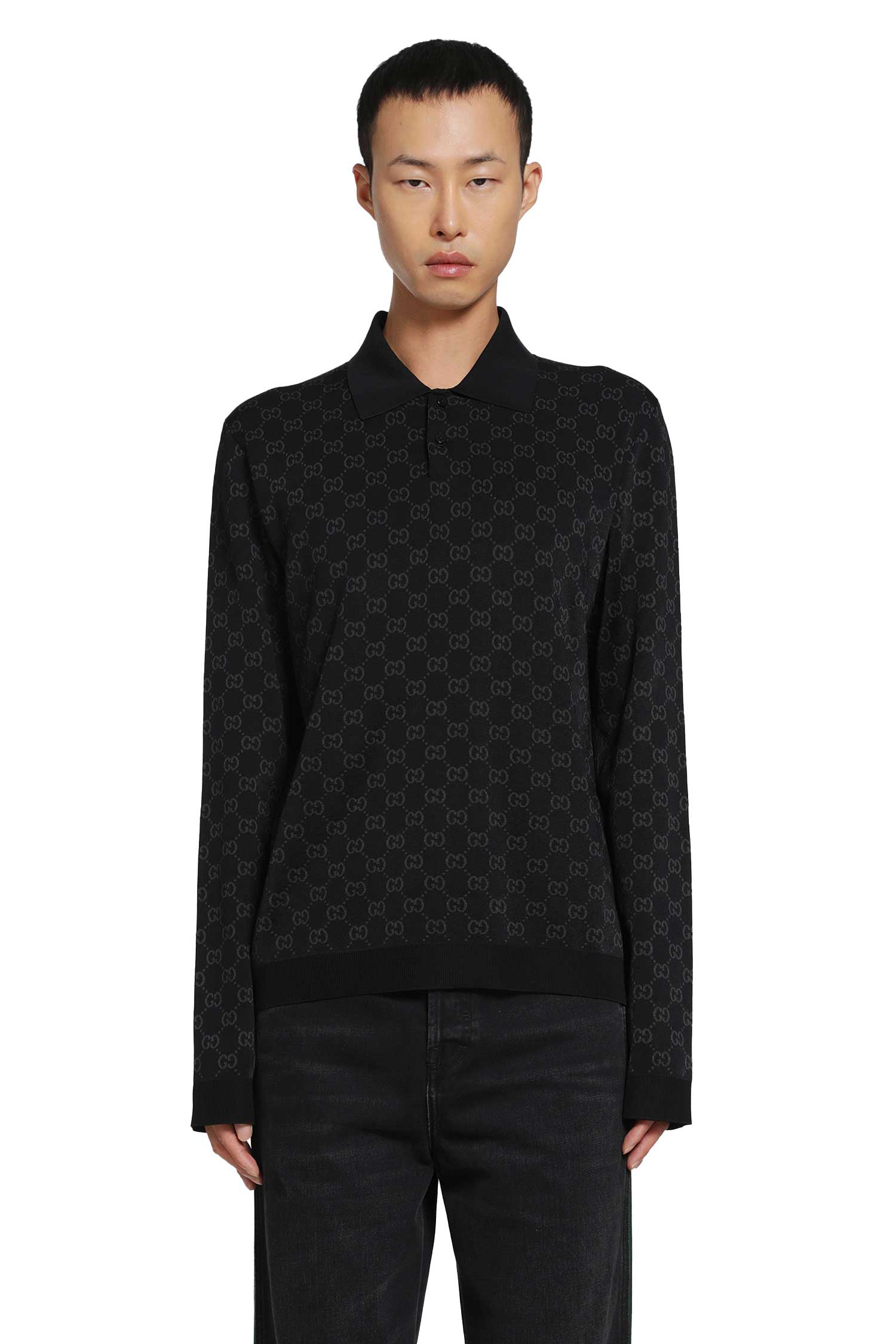 Viscose GG Jacquard Polo Shirt