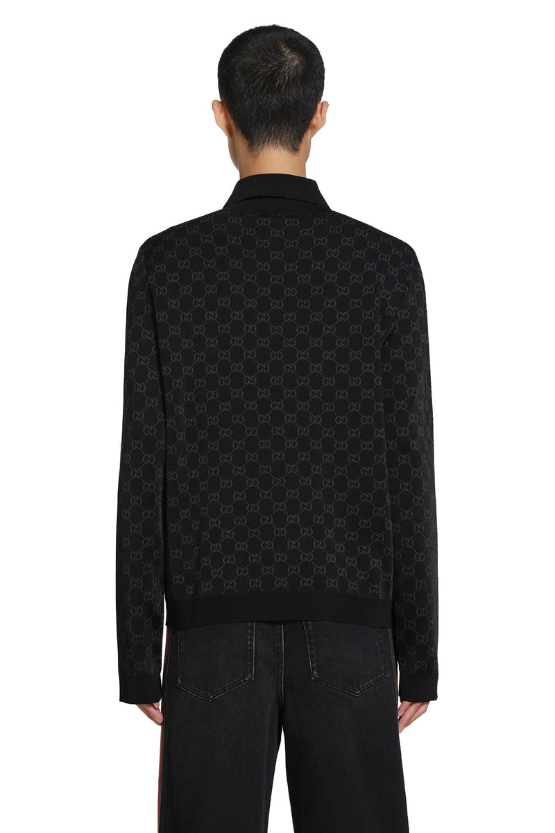 GUCCI Viscose GG Jacquard Polo Shirt man