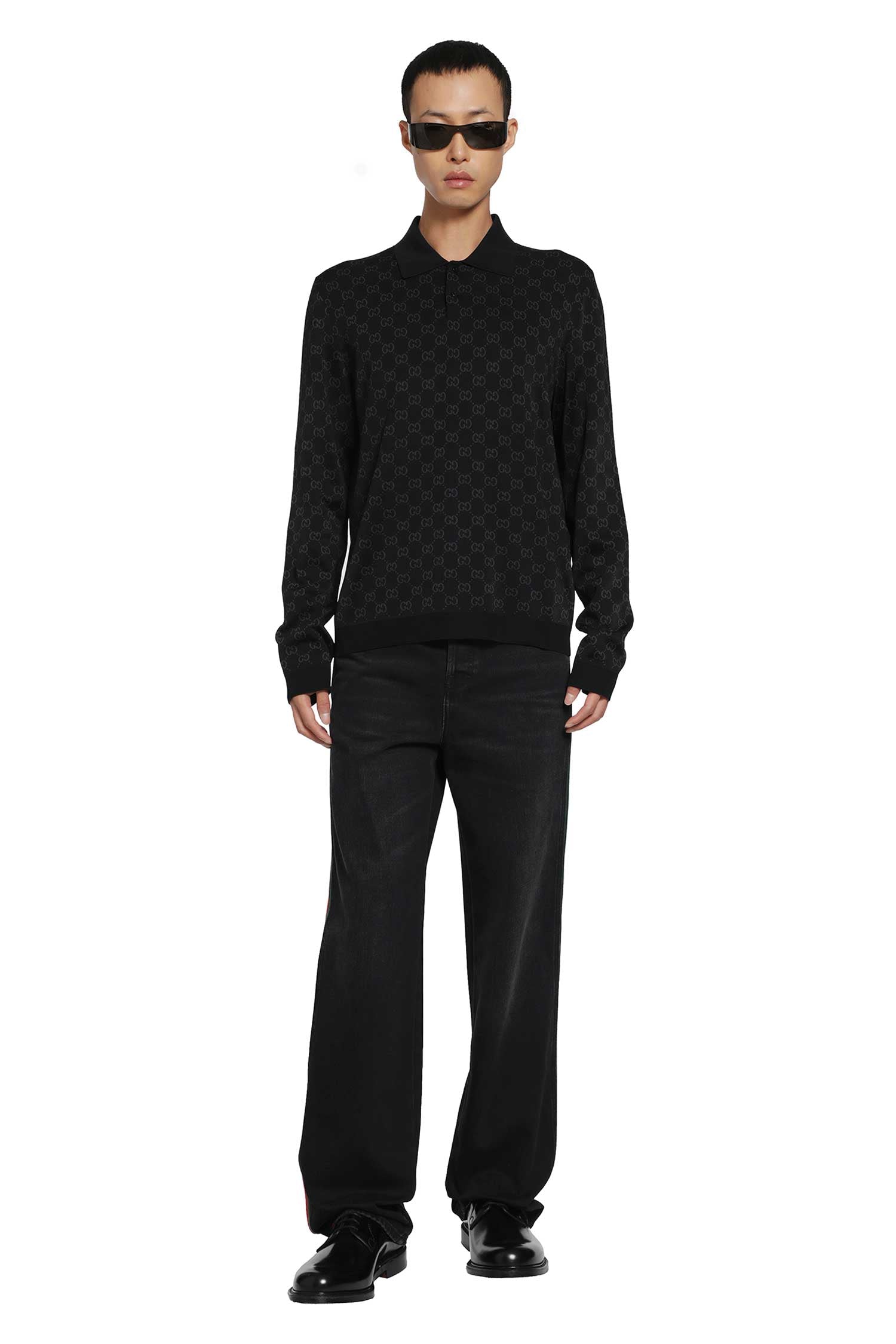 Viscose GG Jacquard Polo Shirt
