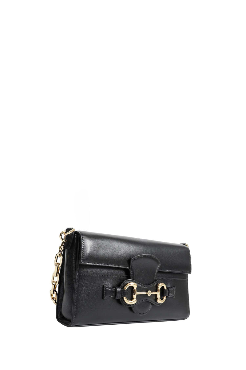 GUCCI Horsebit Ristretto Medium Shoulder Bag woman