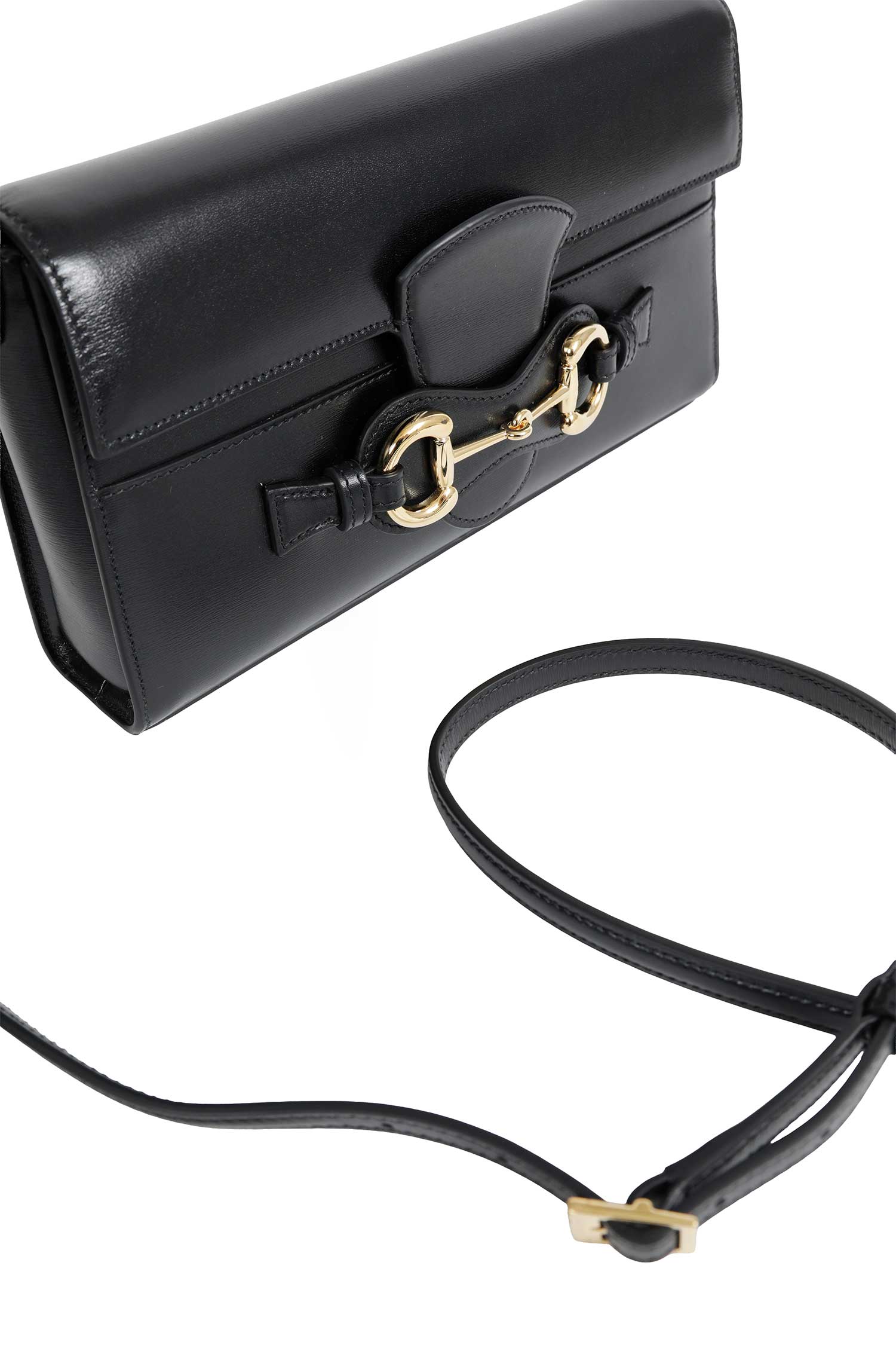GUCCI Horsebit Ristretto Medium Shoulder Bag woman