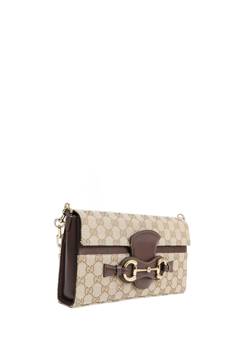 
              GUCCI Horsebit Ristretto Medium Shoulder Bag woman
            