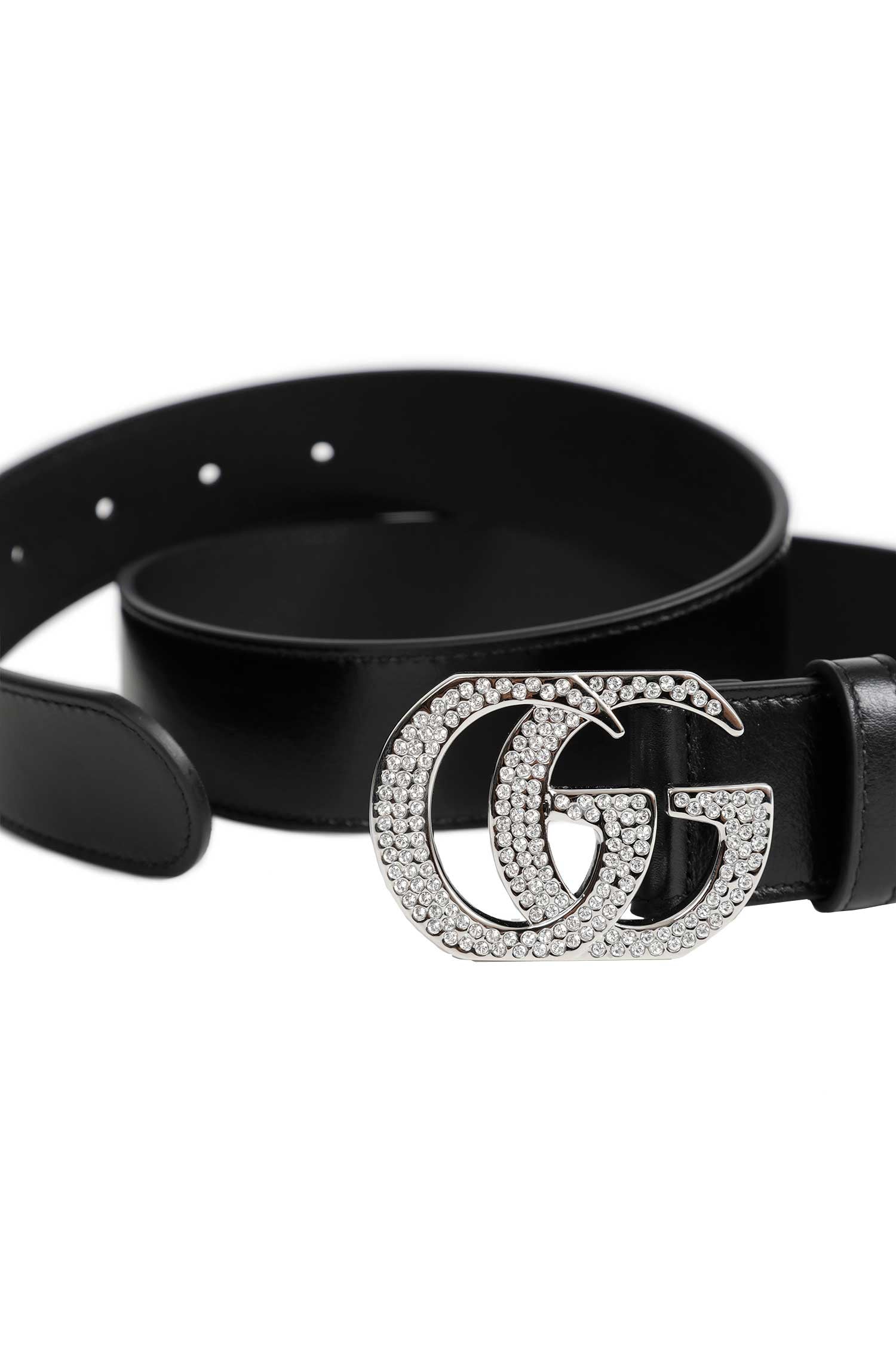 GG Marmont Belt with Crystals